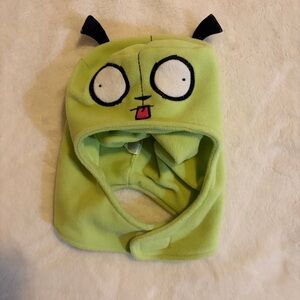 Invader Zim beanie 
Green Cartoon Character Hood